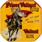 "CAPTAIN MARVEL'S MAGIC DIME SAVER" & "PRINCE VALIANT DIME BANK" PAIR.