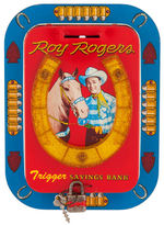 "ROY ROGERS - TRIGGER SAVINGS BANK" HORSESHOE DESIGN.