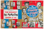 "THE BIGGEST IN PERSON SHOW/THE BIGGEST SHOW OF STARS" 1956/1957 PROGRAM PAIR.