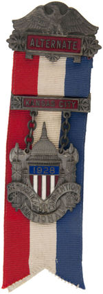 REPUBLICAN CONVENTION BADGES FOR 1928 ALTERNATE AND 1932 DELEGATE.