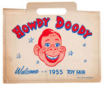 "HOWDY DOODY WELCOME TO THE 1955 TOY FAIR” ENVELOPE WITH HANDOUTS.