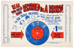 “THE THREE STOOGES” PERSONALIZED RECORD SALESMAN’S SAMPLE PROMO TRIO.