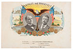 “McKINLEY AND ROOSEVELT” 1900 CIGAR BOX LABEL.