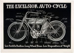 "THE EXCELSIOR AUTO-CYCLE" 1909 MOTORCYCLE BROCHURE.