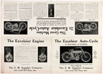 "THE EXCELSIOR AUTO-CYCLE" 1909 MOTORCYCLE BROCHURE.