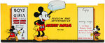 “MICKEY MOUSE" RECIPE SCRAP BOOK DISPLAY SIGN