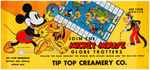 “MICKEY MOUSE GLOBE TROTTERS" STORE WINDOW SIGN.