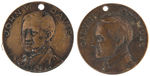 “JOHN W. DAVIS” AND “CALVIN COOLIDGE” PAIR OF RARE MATCHING PORTRAIT MEDALLIONS.