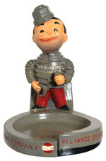 EATON “KID RELIANCE” FIGURAL ASHTRAY.