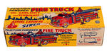 MARX BOXED "FRICTION POWERED FIRE TRUCK" TOY.