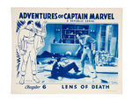 "ADVENTURES OF CAPTAIN MARVEL" LOBBY CARD AND PRESSBOOK.