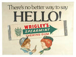 "WRIGLEY'S" ORIGINAL ART WITH BOY SCOUT/GIRL SCOUT.