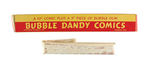 "BUBBLE DANDY COMICS" BOXED PREMIUM GUM WITH COMIC.