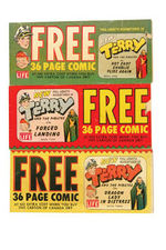 "TERRY AND THE PIRATES" CANADA DRY PREMIUM COMIC BOOK SET.