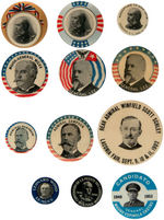 SPANISH AMERICAN WAR NINE GENERALS BUTTONS PLUS THREE RELATED.