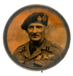 RARE WWII BUTTON PICTURING FIELD MARSHAL MONTGOMERY.