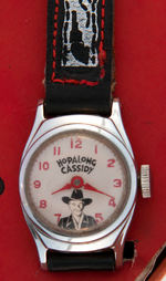 "HOPALONG CASSIDY WRIST WATCH" SMALL METAL CASE VARIETY BOXED.