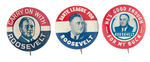 FDR GROUP OF SEVEN LITHO BUTTONS.