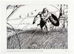 “BARRY SMITH’S CONAN” TUPENNY SIGNED PRINT PORTFOLIO SET AND PAPERWORK.