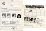 "WANTED BY THE FBI" FOUR POSTERS FOR STUDENT RADICALS SUSAN SAXE & KATHERINE POWER.