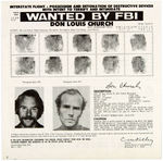 "WANTED BY THE FBI" SEVEN POSTERS FOR RADICAL BOMBERS OF THE 1970s.