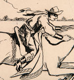 “HI-YO, SILVER= THE LONE RANGER” TRADE MARK PROTOTYPE DESIGN ORIGINAL ART.