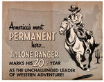 “THE LONE RANGER” KING FEATURES SYNDICATE COMIC STRIP PROMO FOLDER.