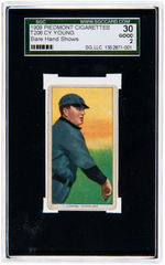 1909 PIEDMONT CIGARETTES #T206 CY YOUNG SGC 30 GOOD 2.