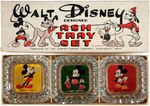 "WALT DISNEY DESIGNED ASH TRAY SET" BOXED MICKEY MOUSE TRIO.