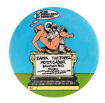 KNEBWORTH PARK FESTIVAL BUTTON FROM 1978 NAMING ZAPPA, THE TUBES, PETER GABRIEL AND OTHERS.