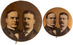 McKINLEY AND ROOSEVELT TRIO OF 1900 JUGATES.