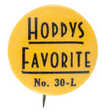 "HOPPYS FAVORITE NO. 30-L" RARE BUTTON FROM HAKE COLLECTION.