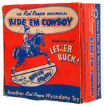 WYANDOTTE "RED RANGER - RIDE 'EM COWBOY" BOXED WIND-UP.