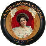 "LA TOCO HAVANA CIGARS/KENTERIA HAVANA CIGARS" TIP TRAY PAIR.