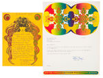 PETER MAX SIGNED LETTER PAIR.