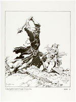 “FRAZETTA’S LORD OF THE RINGS” SIGNED PRINT PORTFOLIO SET.