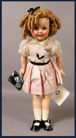 IDEAL "SHIRLEY TEMPLE DOLL" WITH TAG.