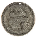 VERY EARLY "BICYCLE TOURNAMENT" 1883 MEDAL FROM SPRINGFIELD MASSACHUSETTS.