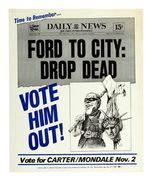 THREE ANTI-FORD 1976 POSTERS:  FROM AFSCME UNION & NYC.