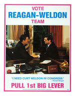 REAGAN 1980-84 COATTAIL POSTERS.