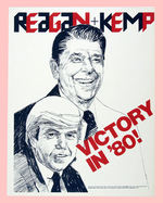 REAGAN 1980-84 COATTAIL POSTERS.