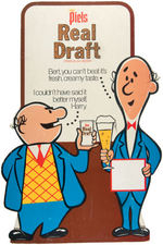 "PIEL'S REAL DRAFT" BEER ADVERTISING STANDEE.