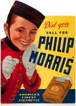 "PHILIP MORRIS" CIGARETTES LARGE & IMPRESSIVE ADVERTISING STANDEE.