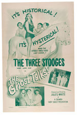 THE THREE STOOGES "THE GHOST TALKS!" POSTER.