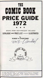 "THE COMIC BOOK PRICE GUIDE 2nd EDITION" HARDCOVER & SOFTCOVER SIGNED PAIR.