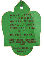 MICKEY MOUSE COMPOSITION BANK WITH ORIGINAL TAG BY CROWN TOY MFG. CO., INC.