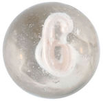 SULPHIDE MARBLE WITH NUMBER “6”.