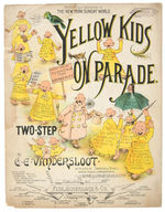 “THE YELLOW KID” SHEET MUSIC PAIR.