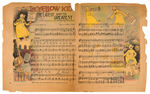 “THE YELLOW KID” SHEET MUSIC PAIR.