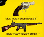 "MATTEL OFFICIAL DICK TRACY POWER-JET SQUAD GUN" ADVERTISING SIGN.
